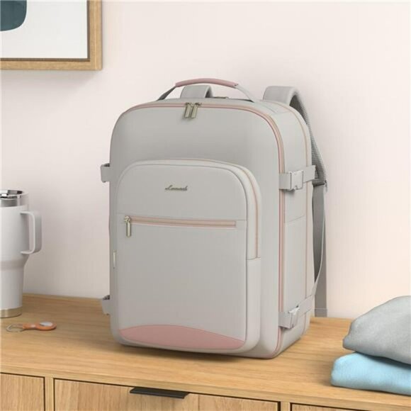 Carry On Travel Backpack 40L Airline Approved Laptop Bag with Packing Cubes - Picture 2 of 7